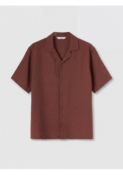 Lcw Vision Turuncu Regular Fit Dokulu Erkek Gömlek