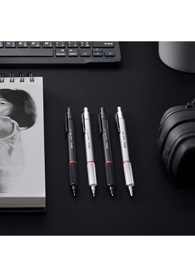 Rotring Rapid Pro Gizli Uçlu Kurşun Kalem 0.5 Mm, Siyah