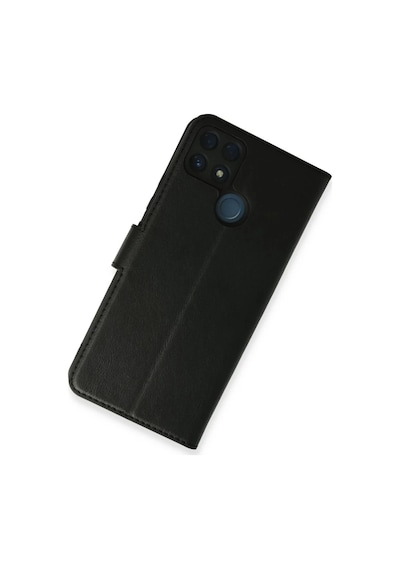 Realme C25 Uyumlu Kılıf Trend S Plus Kapaklı Kılıf - Siyah