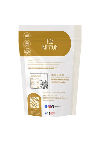 Toz Kimyon 100 Gr İnce Öğütülmüş Kimyon Baharatı, Yoğun Aromalı, Köfte, Et Ve Yemekler İçin
