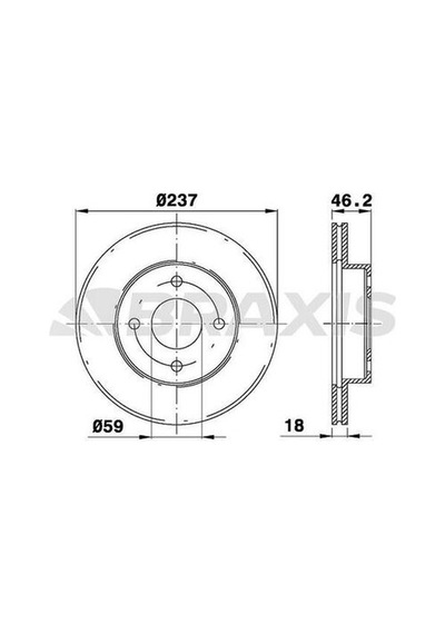 Braxis Ae0296 Ön Fren Disk Aynası Nissan Micra Mk2 1.0l 1.5d Df4743