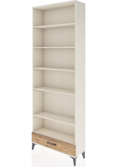 Arges Dolap 6 Raflı Tek Çekmeceli 88x30x243 Aytaşı-çam Aytaşı