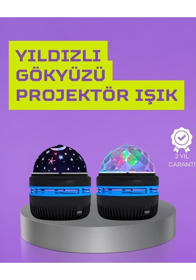 Usb Li Yıldız Projektör Lamba Döner Galaxy Işık Şovu Çocuk Ve Yetişkin Uyku Lambası