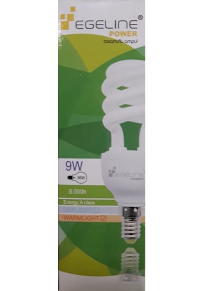 Egelıne Tasarruflu Ampul 9w E14 Gün Işığı Diğer