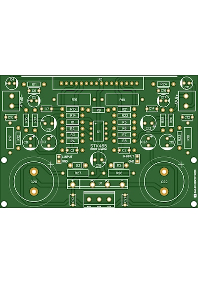 Stereo Stk465 Amplifikatör Preamplifier Amfi Devresi