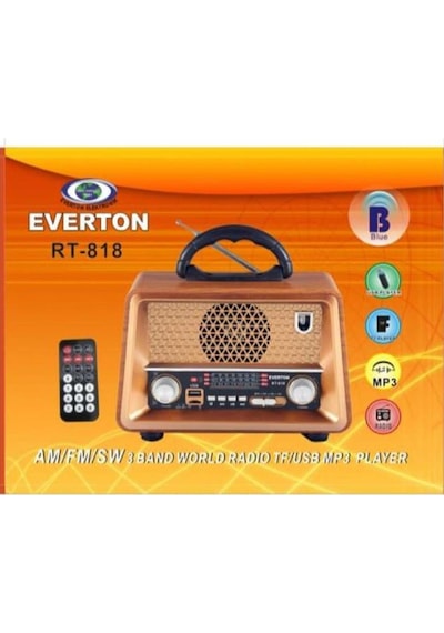 Everton RT-818 Bluetooth Nostaljik Portatif Radyo