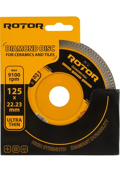 Ultra İnce Seramik Kesme Diski Rotor 125 22,23