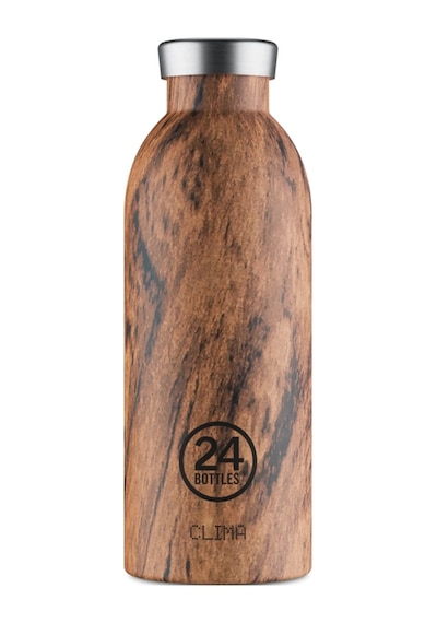 Clima Bottle Wood Sequoia Paslanmaz Çelik Termos 500 Ml Kahverengi