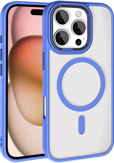 Teleplus Apple Uyumlu iPhone  16 Pro Max Kılıf Krom Magsafe Tpu Kapak