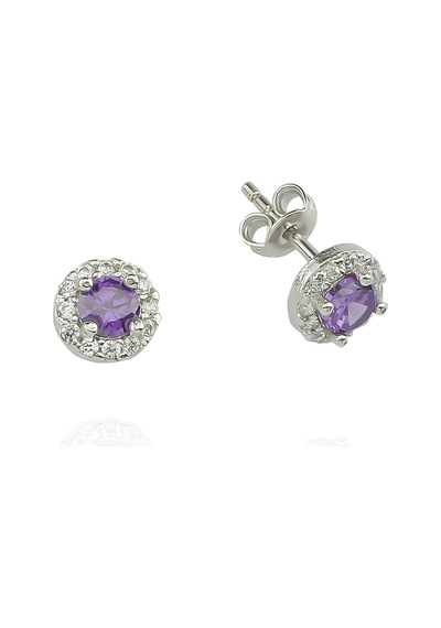 Glorria Gümüş Yuvarlak Anturaj Küpe N11.31325