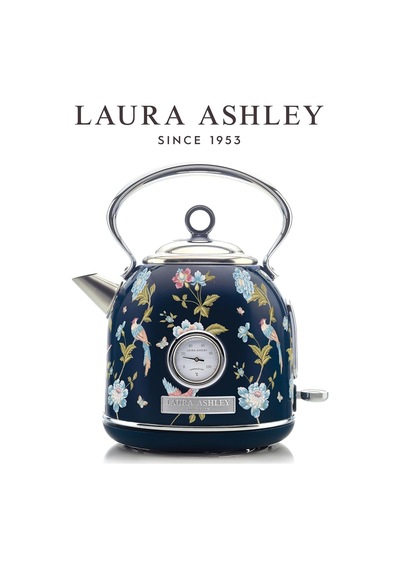 Laura Ashley El Yapımı Motif Elveden Navy Kablosuz Su Isıtıcı