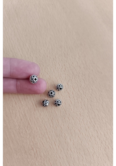 Tesbih Bileklik Kolye Metal Takı Ara Aparatı Metal 8 Mm Kaliteli Ara Aparat