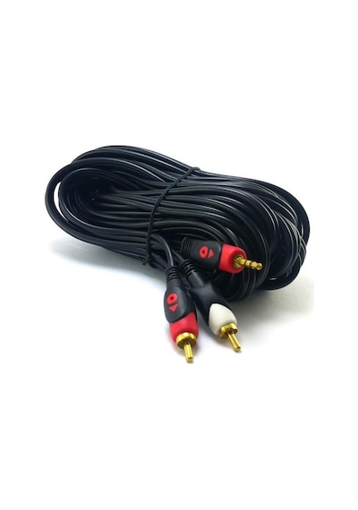 Electroon 2Rca-3.5Mm Stereo Kablo 10Metre Gold