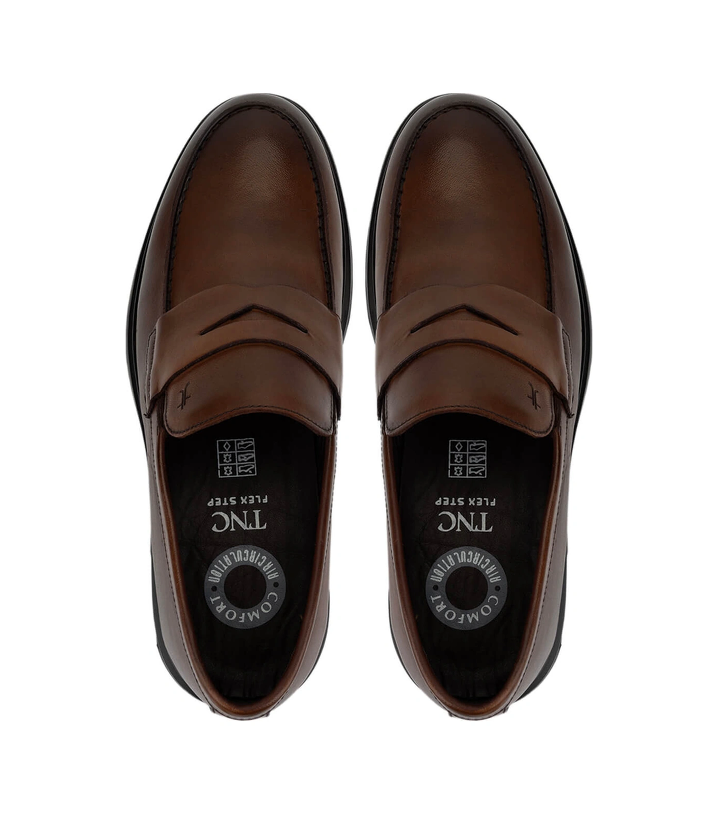 Tamer Tanca Erkek Hakiki Deri Taba Loafer Ayakkabı 298 3110-w2050 Erk Ayk Sk25-26 Taba Slvr Alkl Taba