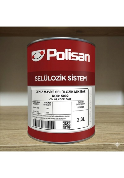 Polisan Deniz Mavisi Selülozik Boya 2,3l Kod:5002