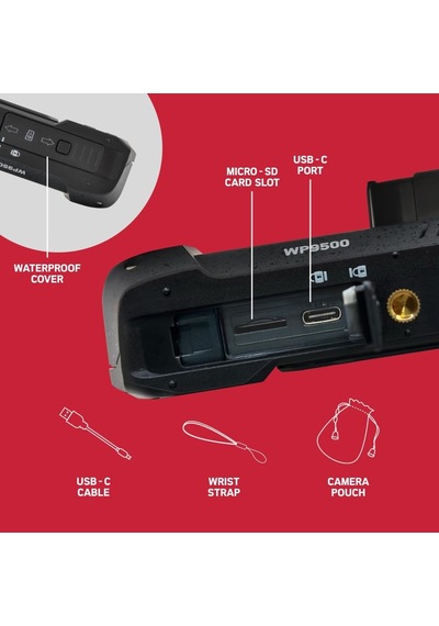 Realishot Wp9500 - Su Geçirmez Dijital Kamera, 7 M Su Geçirmez, 24 Mp, Zoom 18x, 4k Video, 2,9 İnç / 1,4 İnç Çift Ekran - Siyah Çok Renkli Realishot Wp9500 - Su Geçirmez Dijital Kamera, 7 M Su Geçirmez, 24 Mp, Zoom 18x, 4k Video, 2,9 İnç / 1,4 İnç Çift Ekran - Siyah Çok Renkli