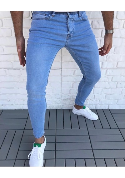 Oliggopol Slim Fit Erkek Kot Pantolon Siyah