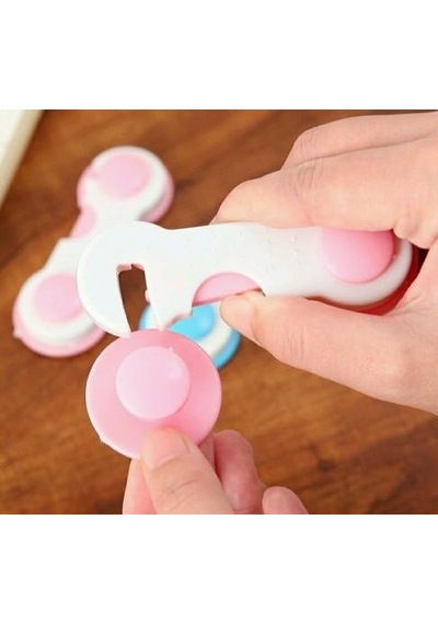Kidkid Bebek Güvenlik Koruma Çocuk Mandal Kilit Pembe Çok Renkli