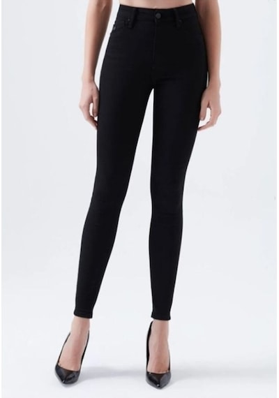 Simsiyah E.x.t.r.a Black Skinny Jeans Kot Solmaz Toparlayıcı Okul Pantolonu Siyah