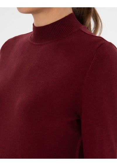 Pierre Cardin Kadın Vişne Kazak /triko 50310887-vr223 Vişne