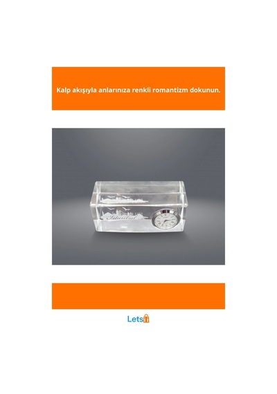 İstanbul Tasarımlı Kristal Saatli Biblo 5x12 Cm Masaüstü Aksesuar Çok Renkli
