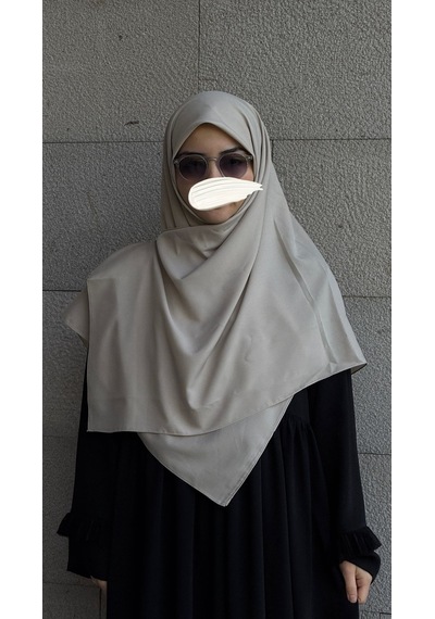 Qalortex Scarf Pamuklu Organik Modal Eşarp-taş