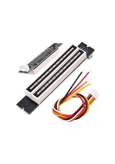 Ayt Powermaster Pm-26793 Amplifikatör 12 Bit Led Müzik Seviyesi Gösterge Modülü Turuncu Kırmızı Dc 12 Volt
