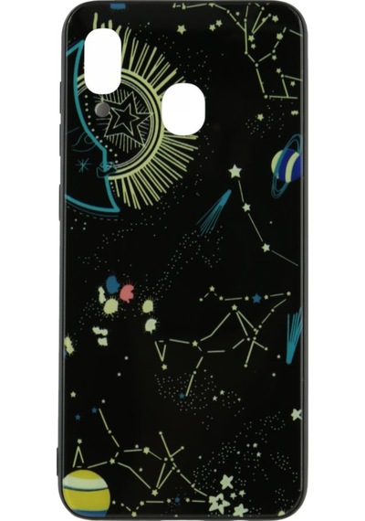Nettech Samsung Galaxy A30 Uyumlu Desenli Fosfor Seri Arka Koruma