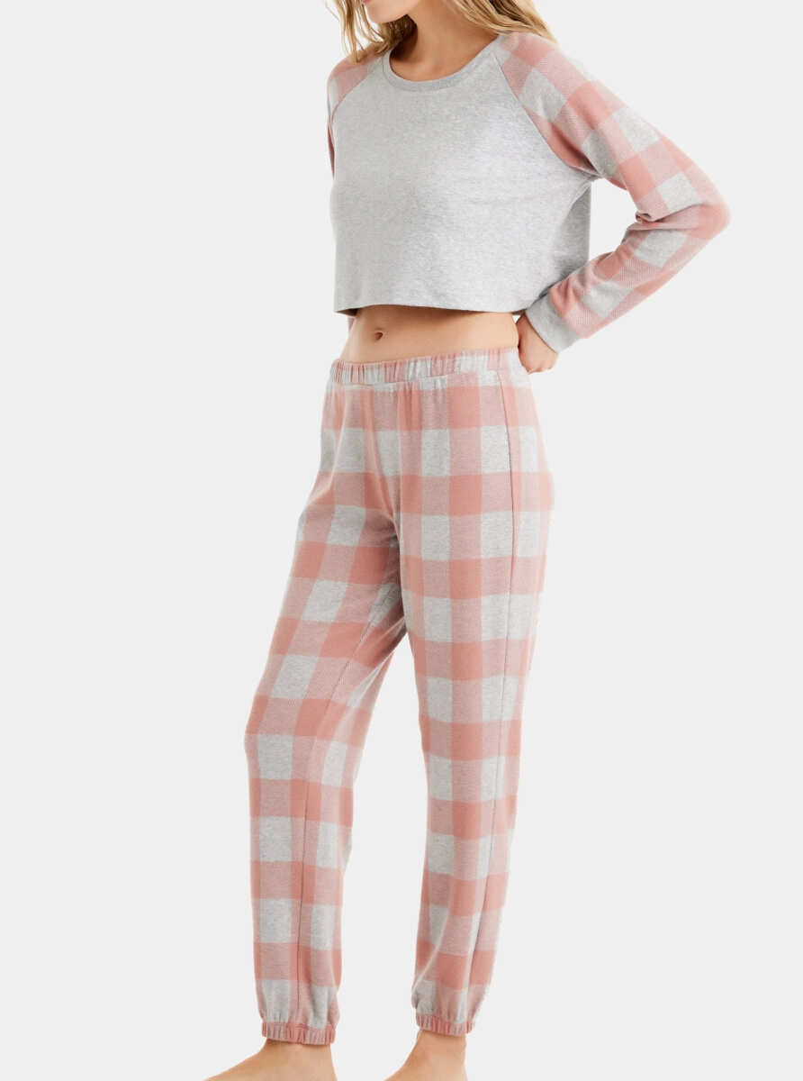 Blackspade Kadın Pijama Takımı 60492 - Gri Melanj
