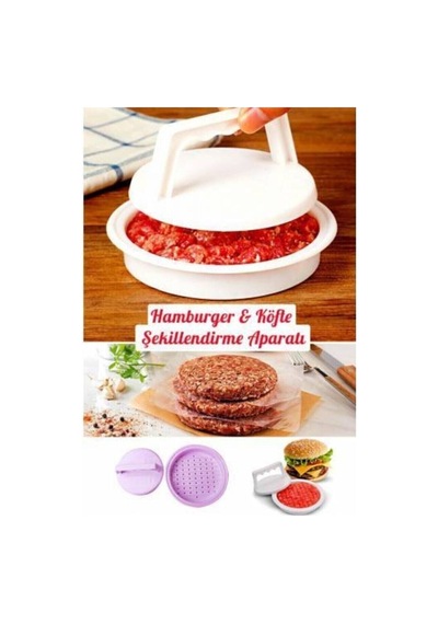 Hamburger Press Ve Köfte Kalıbı 2 Adet Hamburger Köfte Şekillendirici Hamburger Yapma Aparat Diğer