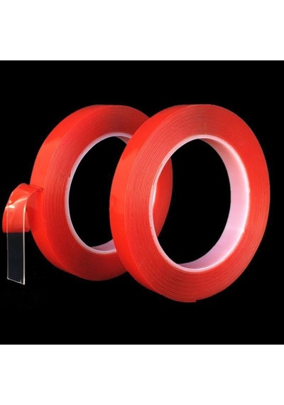 2 Adet 10mm 5 Metre Çift Taraflı Silikonlu Bant