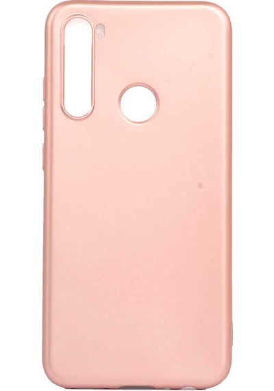 Noktaks - Redmi Note 8 Uyumlu - Kılıf Mat Soft Esnek Premier Silikon Kapak - T10058 - Rose Gold Rose Gold