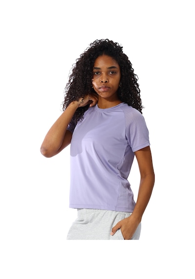 Sportive Mira Kadın Beyaz Mor Antrenman T-shirt 25kk1046-lıl Çok Renkli