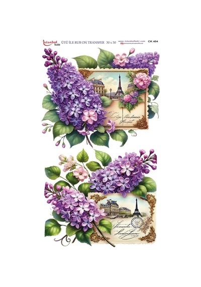 Ütü İle Rub On Transfer Kağıdı 30x50cm Ck404