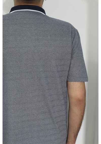 Dmc Tekstil Erkek Düz Spor Kesimli Normal Kalıp Polo Yaka Tek Cepli T-shirt Lacivert