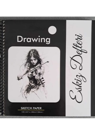 Dreamartgalery Eskiz Defteri, Çizim Defteri , Sketchbook 20cm X 20cm
