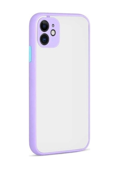 Apple Uyumlu iPhone 12 Mini Kılıf Zore Hux Kapak Lila