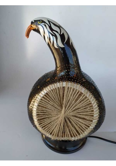 Kartal Başlı Su Kabağı Lamba