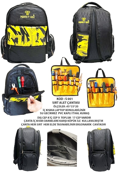 Sırt Alet Çantası 45x33x20 S001 45x33x20