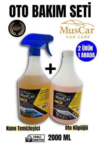 Muscar Oto Bakım Seti - Nano Temizleyici&oto Köpüğü