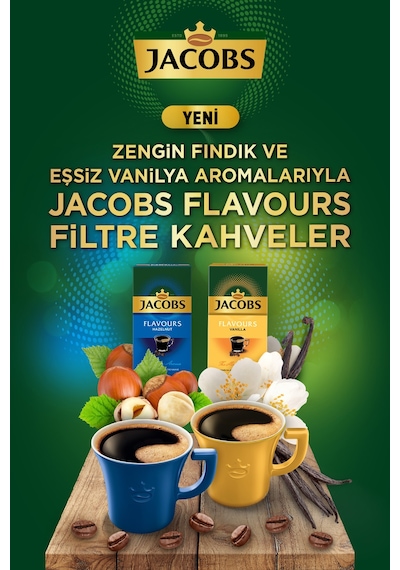 Jacobs Flavours Vanilya Aromalı Filtre Kahve 4 x 250 G
