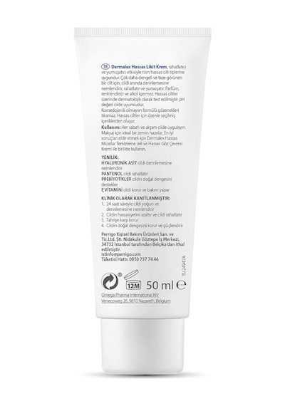 Dermalex Sensitive Nemlendirici Prebiyotik İçerikli Likit Yüz Kremi 50 ML