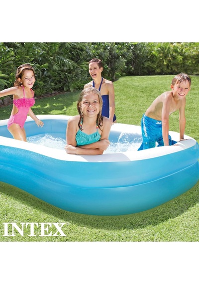 Intex Swim Center Aile Havuzu, Şişirilmiş Boyut: 203 Cm X 152 Cm X 48 Cm 57180np