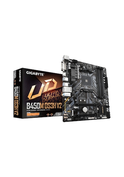 Gigabyte B450M DS3H V2 AMD B450 3600 MHz (OC) DDR4 Soket AM4 mATX Anakart