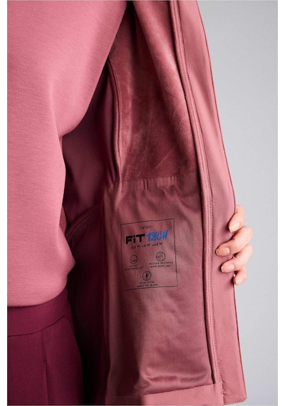 Defacto Su İtici Slım Fıt Kapüşonlu Fermuarlı Softshell Mont G0237ax26spbr252 Bordo-br252