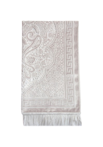 Kadife Seccade İnci Velvet Pearl - Krem