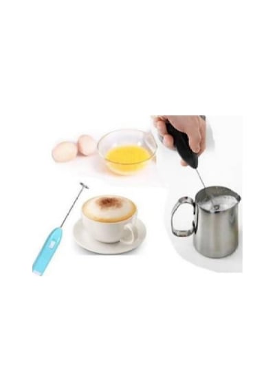 Mini Mikser Kahve Süt Köpürtücü Karıştırıcı Cappucino Mixer Pilli Çırpıcı Çelik Diğer