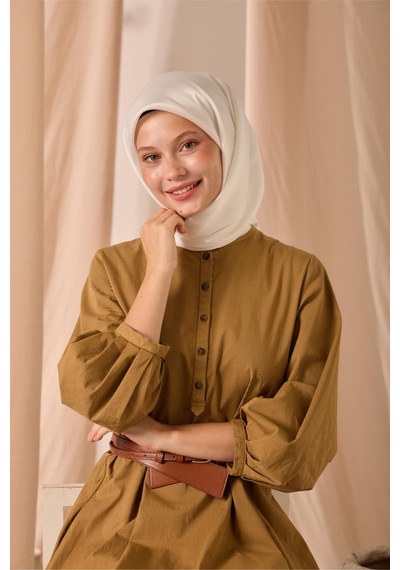 Silk Home Düz Shiny Eşarp 75006-72 beyaz