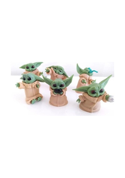 Star Wars 3D Baby Yoda Mini Figür Oyuncak 6cm