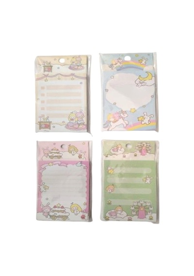 Magic Yapışkanlı Desenli Bloknot 7,5x10cm - 2 Adet Çok Renkli